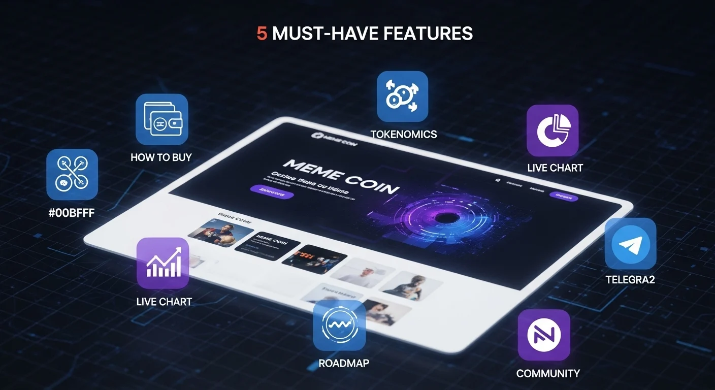Meme coin website essential features
