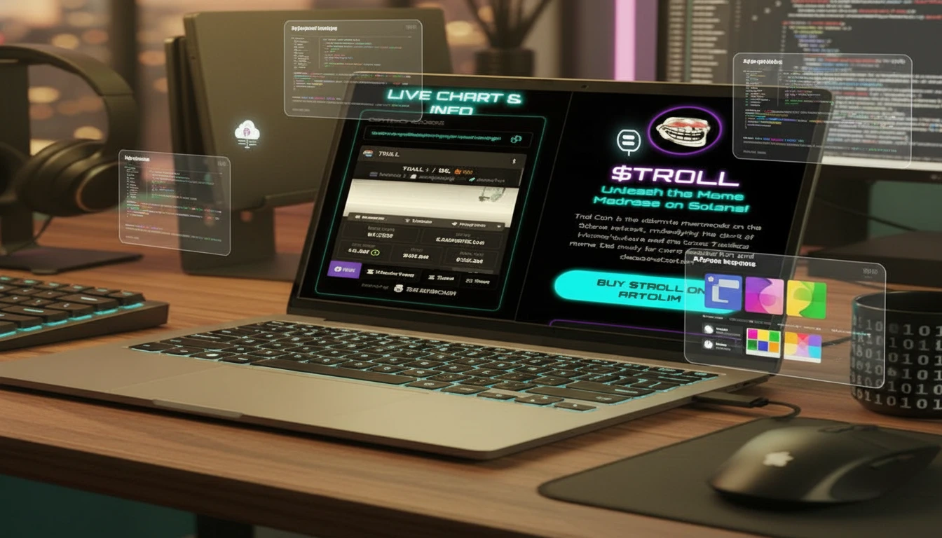 TokenLaunch landing page screenshot